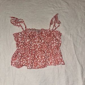 Pink Cheetah Crop Top